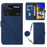 Custodia per cellulare in pelle con flip in rilievo 3D a tracolla, For OPPO Reno7 4G/F21 Pro, For Xiaomi Poco M4 Pro 4G, For Xiaomi Poco X4 Pro 5G, For Sony Xperia 1 IV