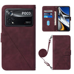Custodia per cellulare in pelle con flip in rilievo 3D a tracolla, For OPPO Reno7 4G/F21 Pro, For Xiaomi Poco M4 Pro 4G, For Xiaomi Poco X4 Pro 5G, For Sony Xperia 1 IV
