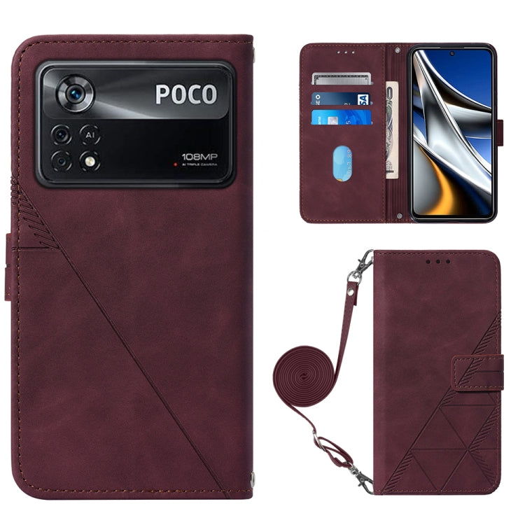 Custodia per cellulare in pelle con flip in rilievo 3D a tracolla, For OPPO Reno7 4G/F21 Pro, For Xiaomi Poco M4 Pro 4G, For Xiaomi Poco X4 Pro 5G, For Sony Xperia 1 IV