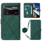 Custodia per cellulare in pelle con flip in rilievo 3D a tracolla, For OPPO Reno7 4G/F21 Pro, For Xiaomi Poco M4 Pro 4G, For Xiaomi Poco X4 Pro 5G, For Sony Xperia 1 IV