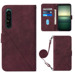 Custodia per cellulare in pelle con flip in rilievo 3D a tracolla, For OPPO Reno7 4G/F21 Pro, For Xiaomi Poco M4 Pro 4G, For Xiaomi Poco X4 Pro 5G, For Sony Xperia 1 IV