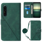 Custodia per cellulare in pelle con flip in rilievo 3D a tracolla, For OPPO Reno7 4G/F21 Pro, For Xiaomi Poco M4 Pro 4G, For Xiaomi Poco X4 Pro 5G, For Sony Xperia 1 IV