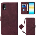 Custodia per cellulare in pelle con flip in rilievo 3D a tracolla, For Sony Xperia 10 IV, For Sony Xperia ACE III, For Xiaomi Redmi 10A, For Samsung Galaxy M33 5G Global