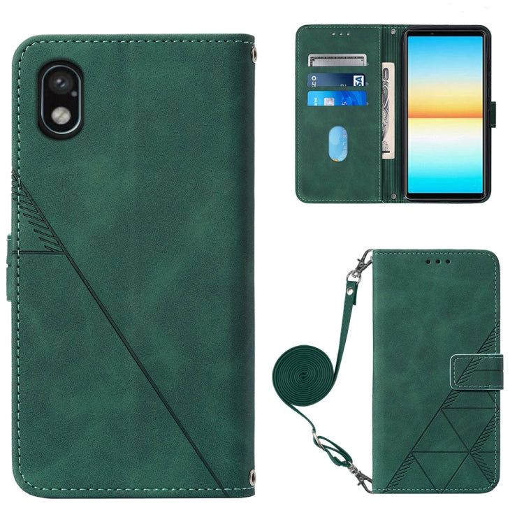 Custodia per cellulare in pelle con flip in rilievo 3D a tracolla, For Sony Xperia 10 IV, For Sony Xperia ACE III, For Xiaomi Redmi 10A, For Samsung Galaxy M33 5G Global