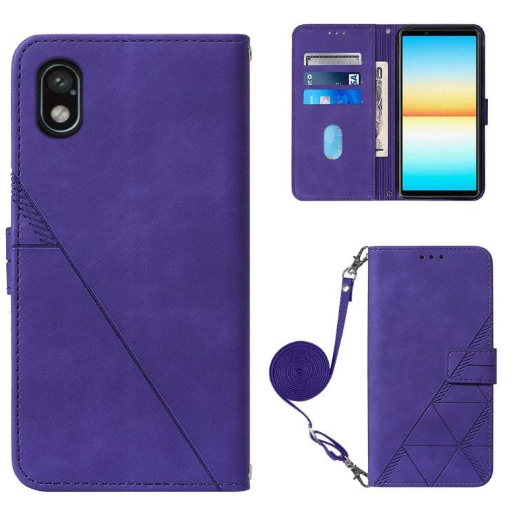 Custodia per cellulare in pelle con flip in rilievo 3D a tracolla, For Sony Xperia 10 IV, For Sony Xperia ACE III, For Xiaomi Redmi 10A, For Samsung Galaxy M33 5G Global