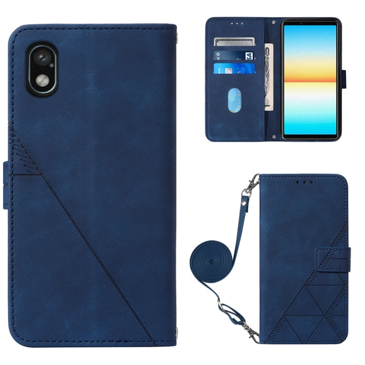 Custodia per cellulare in pelle con flip in rilievo 3D a tracolla, For Sony Xperia 10 IV, For Sony Xperia ACE III, For Xiaomi Redmi 10A, For Samsung Galaxy M33 5G Global