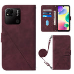 Custodia per cellulare in pelle con flip in rilievo 3D a tracolla, For Sony Xperia 10 IV, For Sony Xperia ACE III, For Xiaomi Redmi 10A, For Samsung Galaxy M33 5G Global