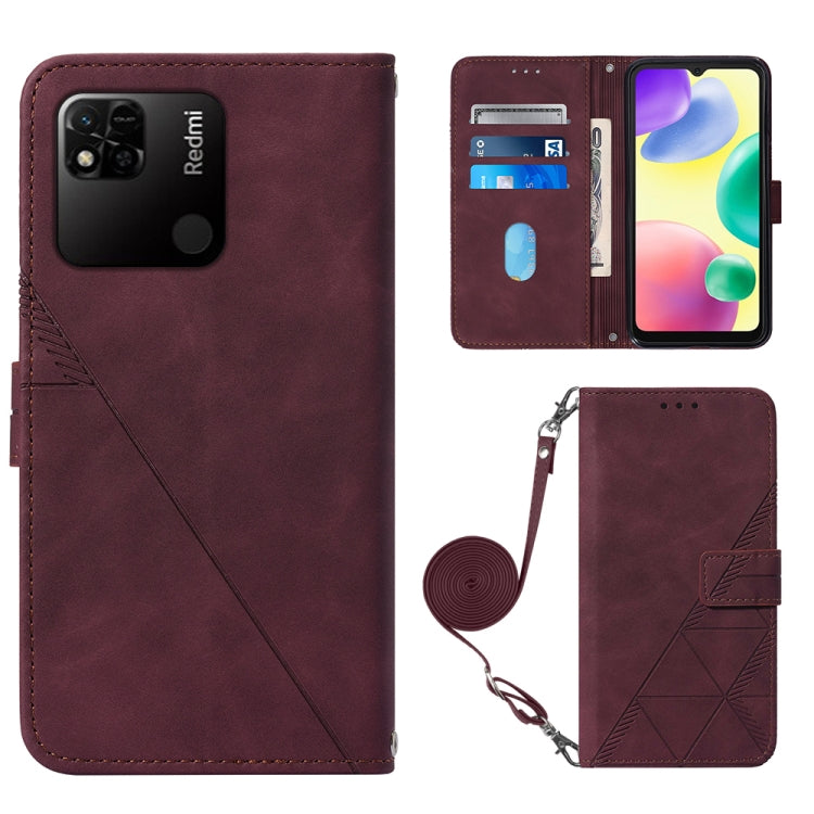 Custodia per cellulare in pelle con flip in rilievo 3D a tracolla, For Sony Xperia 10 IV, For Sony Xperia ACE III, For Xiaomi Redmi 10A, For Samsung Galaxy M33 5G Global