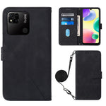 Custodia per cellulare in pelle con flip in rilievo 3D a tracolla, For Sony Xperia 10 IV, For Sony Xperia ACE III, For Xiaomi Redmi 10A, For Samsung Galaxy M33 5G Global