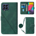 Custodia per cellulare in pelle con flip in rilievo 3D a tracolla, For Sony Xperia 10 IV, For Sony Xperia ACE III, For Xiaomi Redmi 10A, For Samsung Galaxy M33 5G Global