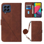 Custodia per cellulare in pelle con flip in rilievo 3D a tracolla, For Sony Xperia 10 IV, For Sony Xperia ACE III, For Xiaomi Redmi 10A, For Samsung Galaxy M33 5G Global