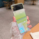 Custodia per telefono pieghevole colorata, For Samsung Galaxy Z Flip3 5G