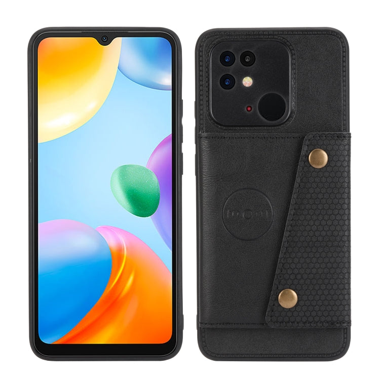 Custodia per telefono magnetica antiurto in PU + TPU con doppia fibbia, For Xiaomi Redmi 10C, For Xiaomi Redmi Note 11 5G Chinese, For Xiaomi Redmi Note 11E, For Xiaomi Redmi 10
