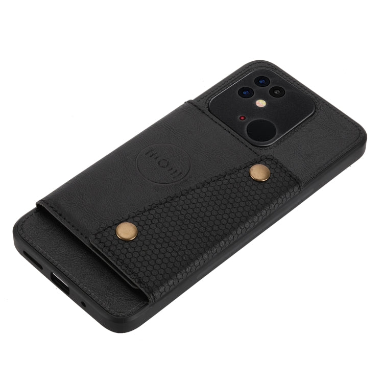 Custodia per telefono magnetica antiurto in PU + TPU con doppia fibbia, For Xiaomi Redmi 10C, For Xiaomi Redmi Note 11 5G Chinese, For Xiaomi Redmi Note 11E, For Xiaomi Redmi 10