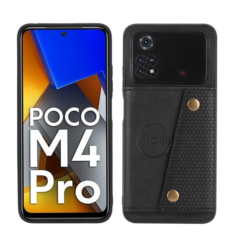 Custodia per telefono magnetica antiurto in PU + TPU con doppia fibbia, For Xiaomi Poco M4 Pro 4G, For Xiaomi Poco X4 Pro, For Xiaomi 12, For Xiaomi 12 Pro