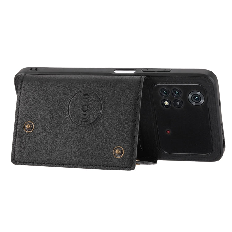 Custodia per telefono magnetica antiurto in PU + TPU con doppia fibbia, For Xiaomi Poco M4 Pro 4G, For Xiaomi Poco X4 Pro, For Xiaomi 12, For Xiaomi 12 Pro