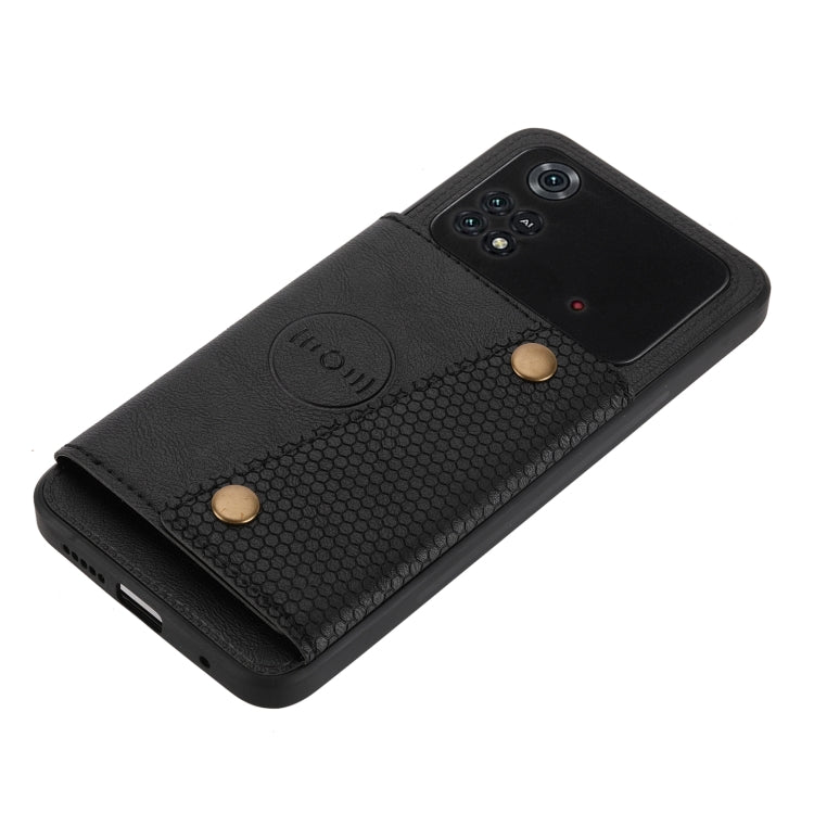 Custodia per telefono magnetica antiurto in PU + TPU con doppia fibbia, For Xiaomi Poco M4 Pro 4G, For Xiaomi Poco X4 Pro, For Xiaomi 12, For Xiaomi 12 Pro