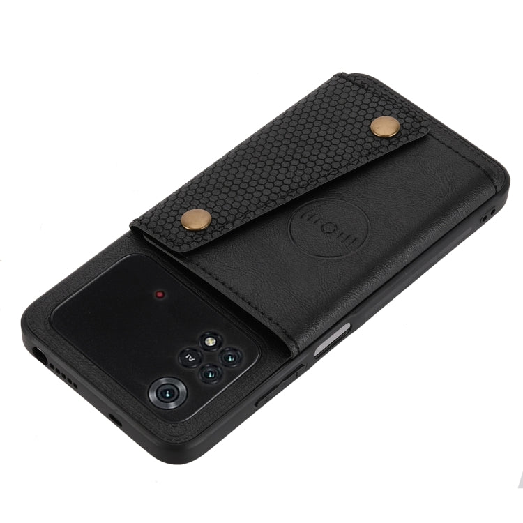 Custodia per telefono magnetica antiurto in PU + TPU con doppia fibbia, For Xiaomi Poco M4 Pro 4G, For Xiaomi Poco X4 Pro, For Xiaomi 12, For Xiaomi 12 Pro