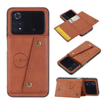 Custodia per telefono magnetica antiurto in PU + TPU con doppia fibbia, For Xiaomi Poco M4 Pro 4G, For Xiaomi Poco X4 Pro, For Xiaomi 12, For Xiaomi 12 Pro