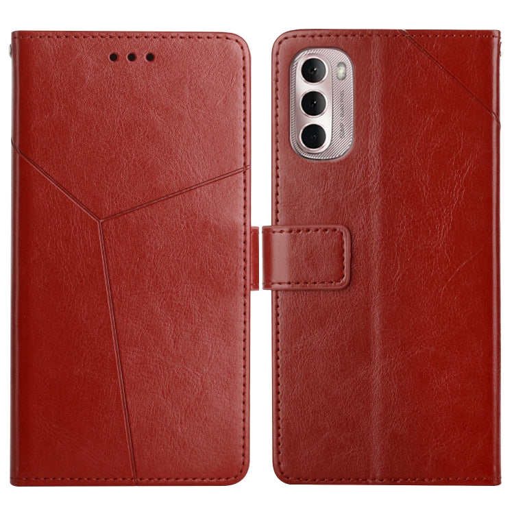 Custodia per telefono in pelle flip orizzontale con cuciture a Y, For Motorola Moto G Stylus 4G 2022, For Motorola Moto G Stylus 5G 2022, For Motorola Moto G52, For Nokia X100