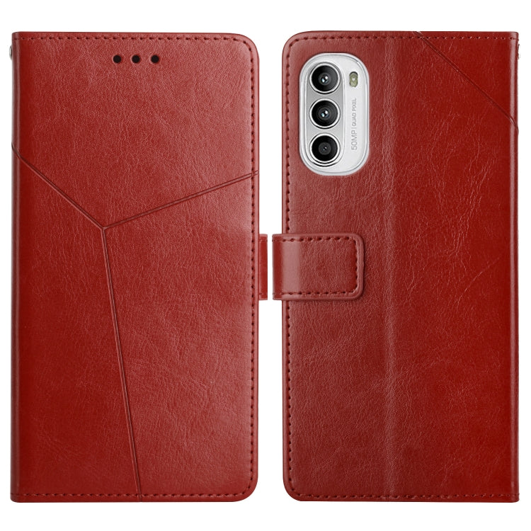 Custodia per telefono in pelle flip orizzontale con cuciture a Y, For Motorola Moto G Stylus 4G 2022, For Motorola Moto G Stylus 5G 2022, For Motorola Moto G52, For Nokia X100