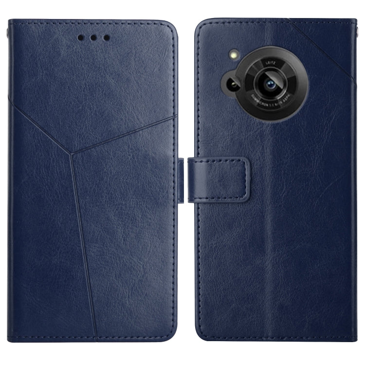 Custodia per telefono in pelle flip orizzontale con cuciture a Y, For Samsung Galaxy M53, For Sharp Aquos R7, For Xiaomi Poco F4 GT