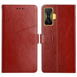 Custodia per telefono in pelle flip orizzontale con cuciture a Y, For Samsung Galaxy M53, For Sharp Aquos R7, For Xiaomi Poco F4 GT