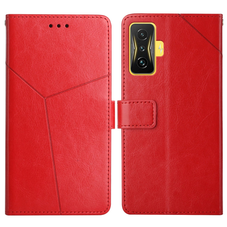 Custodia per telefono in pelle flip orizzontale con cuciture a Y, For Samsung Galaxy M53, For Sharp Aquos R7, For Xiaomi Poco F4 GT