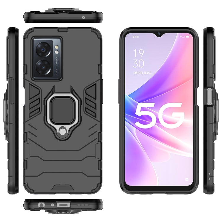Supporto per anello magnetico PC + custodia per telefono in TPU, For OPPO A57 5G