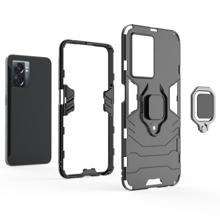 Supporto per anello magnetico PC + custodia per telefono in TPU, For OPPO A57 5G
