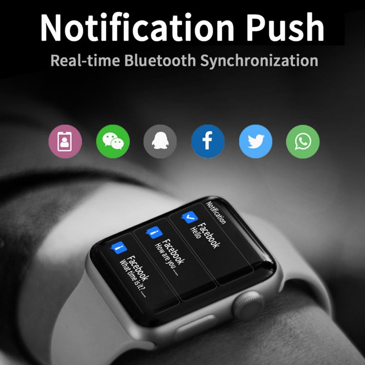 D SEVEN Smart Watch con schermo TFT da 1,9 pollici, supporto quadrante Bluetooth/monitoraggio del sonno