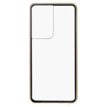 Custodia per telefono in vetro temperato in metallo magnetico HD, For Samsung Galaxy S21 Ultra 5G