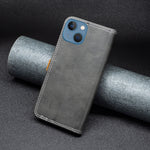 Custodia portafoglio in pelle con slot carte per iPhone 13 mini