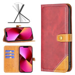 Custodia portafoglio in pelle con slot carte per iPhone 13 mini
