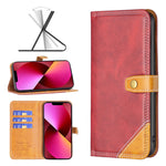 Custodia portafoglio in pelle con slot carte per iPhone 13 mini