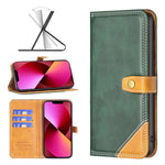 Custodia portafoglio in pelle con slot carte per iPhone 13 mini