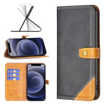 Custodia portafoglio in pelle con slot carte per iPhone 13 mini