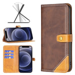 Custodia portafoglio in pelle con slot carte per iPhone 13 mini