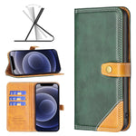 Custodia portafoglio in pelle con slot carte per iPhone 13 mini