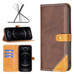 Custodia portafoglio in pelle per iPhone 12 e 11