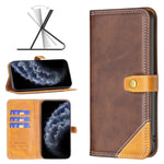 Custodia portafoglio in pelle per iPhone 12 e 11