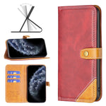 Custodia portafoglio in pelle per iPhone 12 e 11