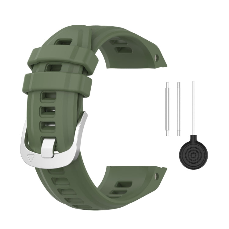Cinturino con fibbia in acciaio inossidabile in silicone, For Garmin Instinct 2S
