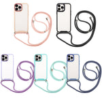 Custodia galvanica con cordino per iPhone 12 e 13