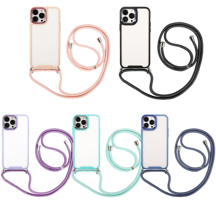 Custodia galvanica con cordino per iPhone 12 e 13