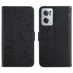 Custodia per cellulare in pelle goffrata con peonia a farfalla, For OnePlus 10R/ACE, For OnePlus Nord CE 2 5G, For OnePlus Nord CE2 Lite/Realme 9 Pro 5G/Realme V25, For Motorola Moto G 5G 2022