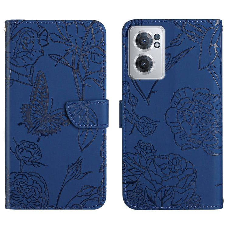 Custodia per cellulare in pelle goffrata con peonia a farfalla, For OnePlus 10R/ACE, For OnePlus Nord CE 2 5G, For OnePlus Nord CE2 Lite/Realme 9 Pro 5G/Realme V25, For Motorola Moto G 5G 2022