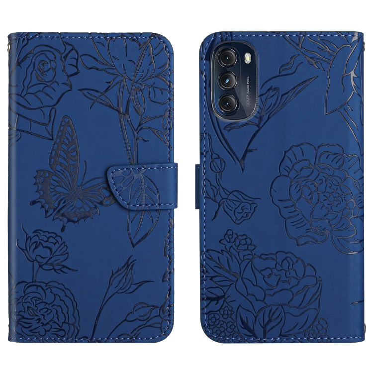 Custodia per cellulare in pelle goffrata con peonia a farfalla, For OnePlus 10R/ACE, For OnePlus Nord CE 2 5G, For OnePlus Nord CE2 Lite/Realme 9 Pro 5G/Realme V25, For Motorola Moto G 5G 2022