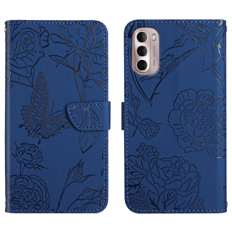 Custodia per cellulare in pelle goffrata con peonia a farfalla, For Motorola Moto G Stylus 4G 2022, For Motorola Moto G Stylus 5G 2022, For Motorola Moto G52, For Nokia X100