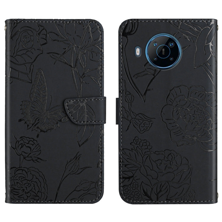 Custodia per cellulare in pelle goffrata con peonia a farfalla, For Motorola Moto G Stylus 4G 2022, For Motorola Moto G Stylus 5G 2022, For Motorola Moto G52, For Nokia X100